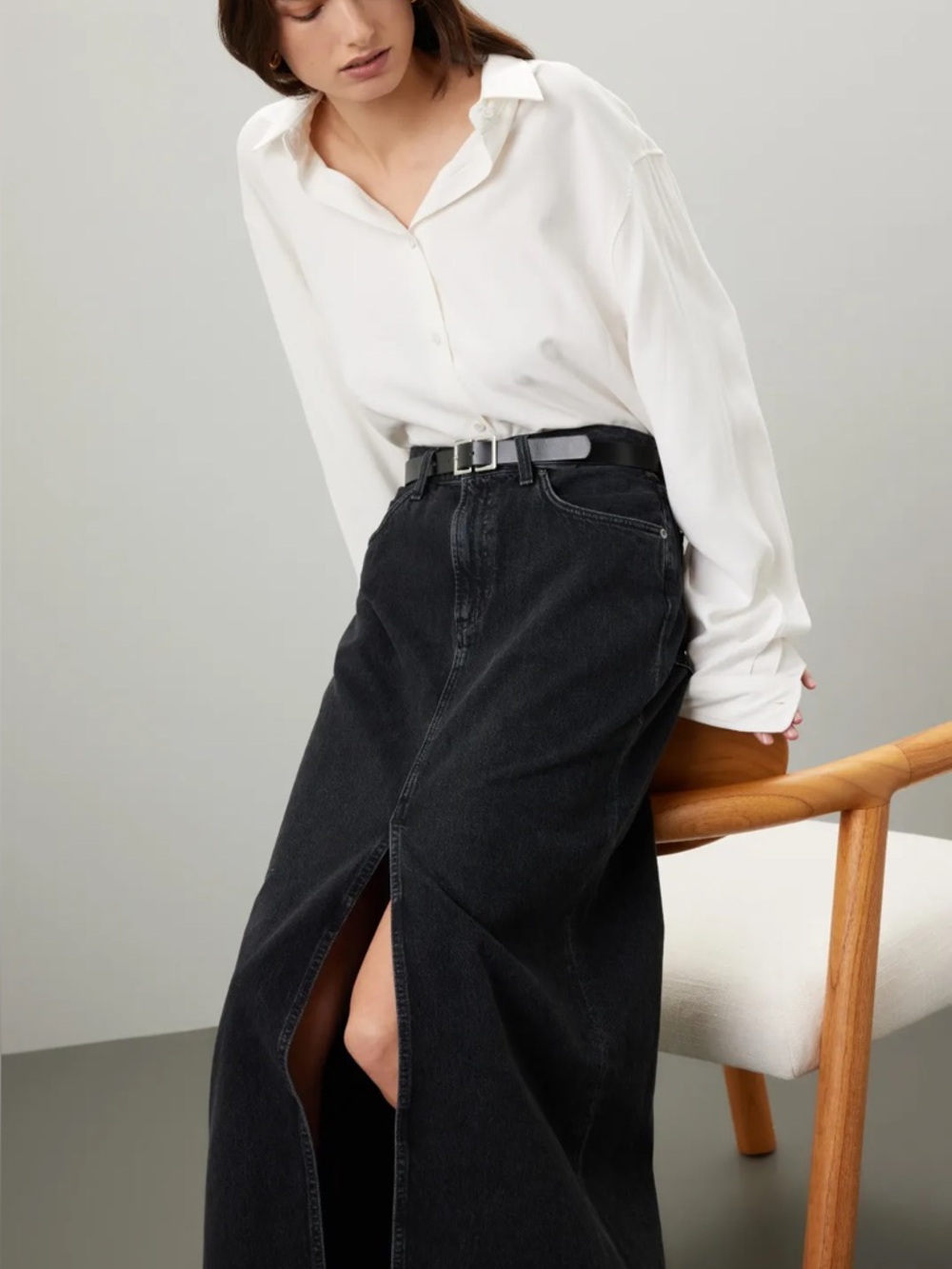AGOLDE Leif Denim Skirt